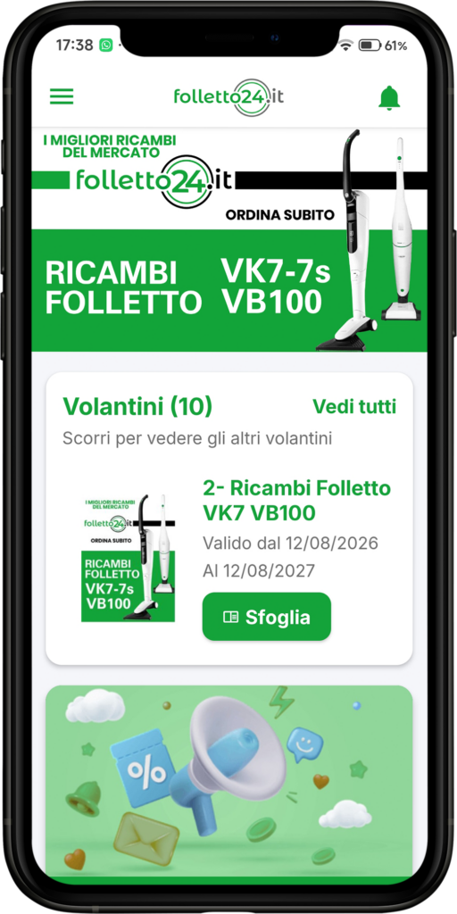 App Folletto24 - selezione del volantino