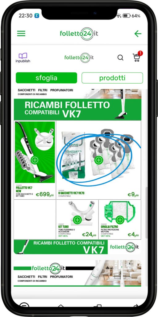 App Folletto24 - selezione dei prodotti